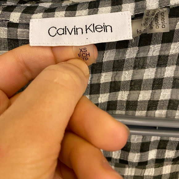 Casual shirt, women, white and black, calvin klein - Picture 3 of 7